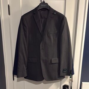 Polo by Ralph Lauren Gray Suit Jacket with Notch Lapel